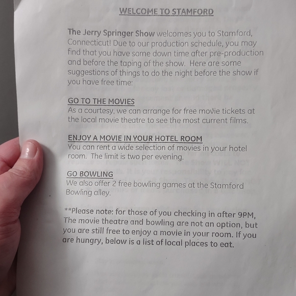 JERRY SPRINGER MEMORABILIA - Picture 2 of 4